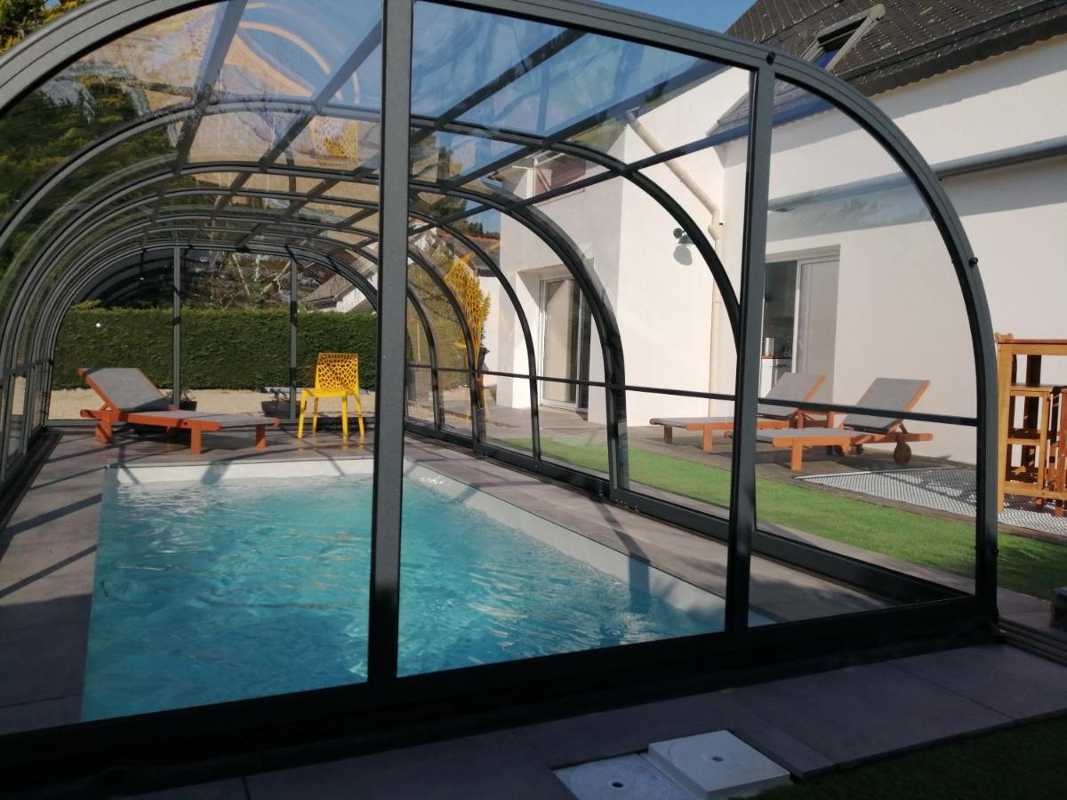 Villa bord de mer avec piscine et jacuzzi Pénestin Extérieur photo