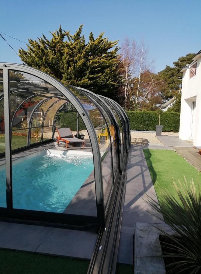 Villa bord de mer avec piscine et jacuzzi Pénestin Extérieur photo